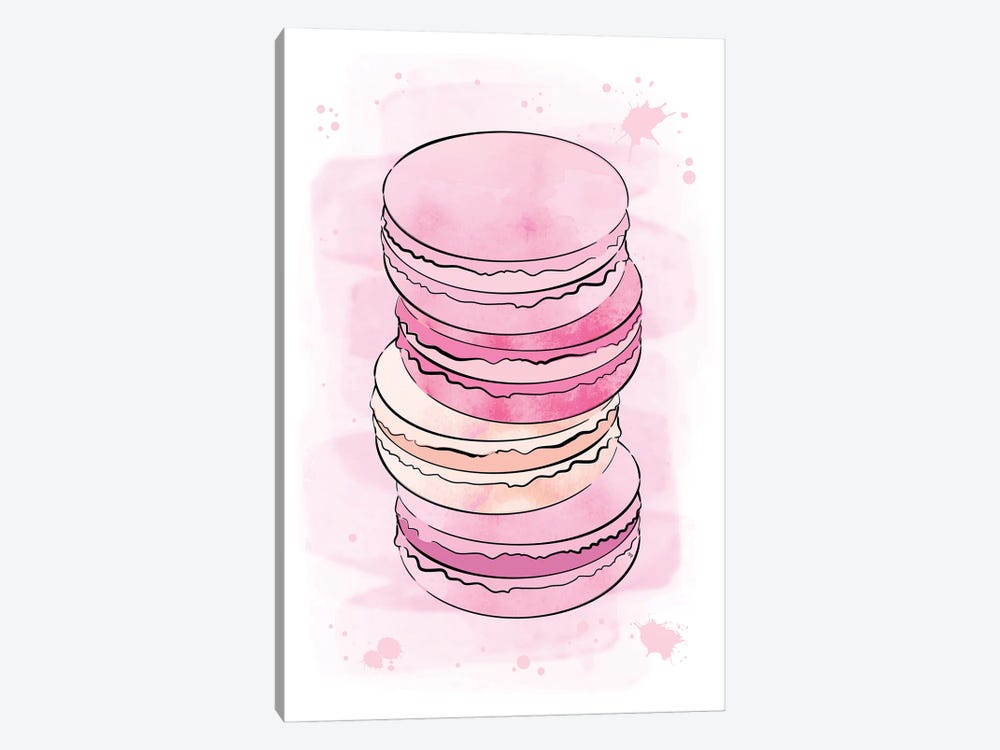 Yummy Macarons by Martina Pavlova 1-piece Canvas Art