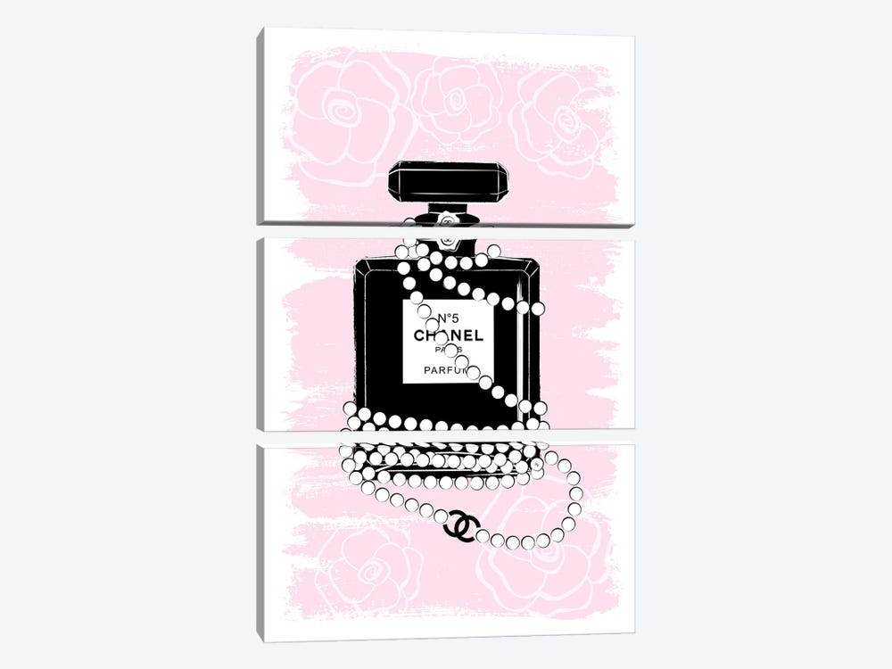 Black Pearl Perfume by Martina Pavlova 3-piece Canvas Art Print