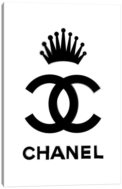 Chanel Queen Canvas Art Print - Martina Pavlova Fashion Brands
