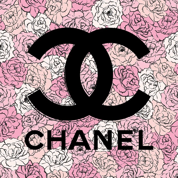 Framed Poster Prints - Chanel Florals by Martina Pavlova ( Fashion > Fashion Brands > Chanel art) - 24x24x1