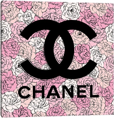 Chanel Florals Canvas Art Print - Martina Pavlova Fashion Brands