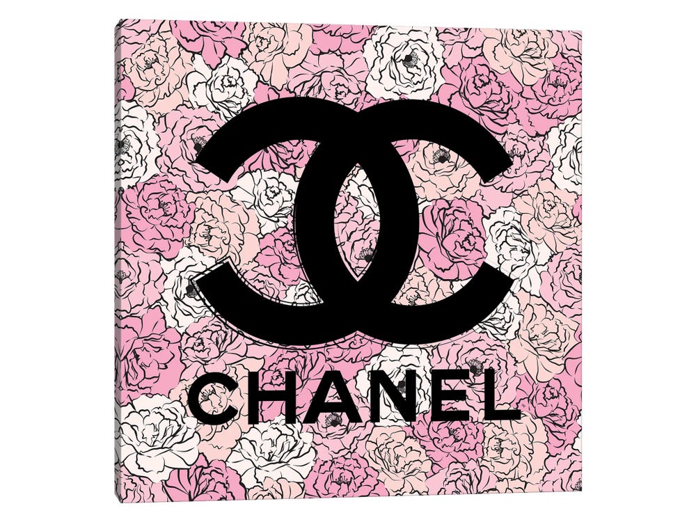 chanel logo wallpaper  Chanel illustration, Chanel art, Chanel wall art