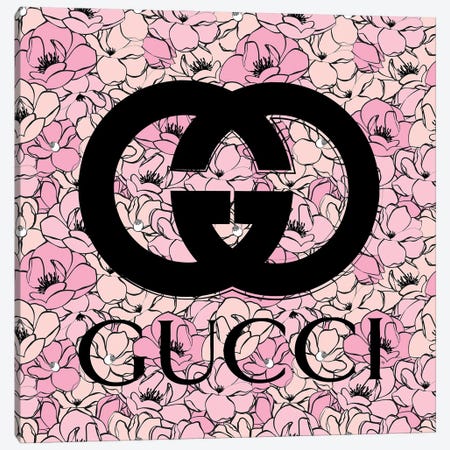 Gucci Badge Art Print by Martina Pavlova | iCanvas