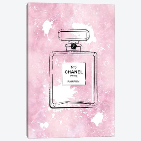 Pink Paint Chanel Canvas Print #PAV708} by Martina Pavlova Canvas Art