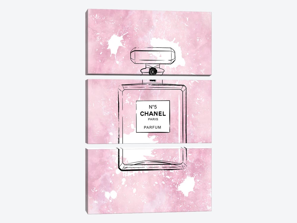 Pink Paint Chanel by Martina Pavlova 3-piece Art Print