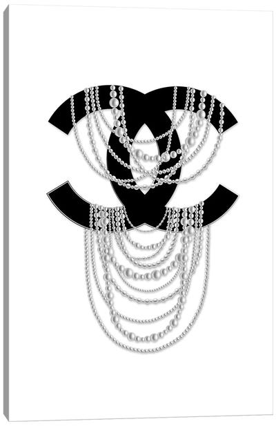 Logo Pearls Canvas Art Print - Jewelry Art