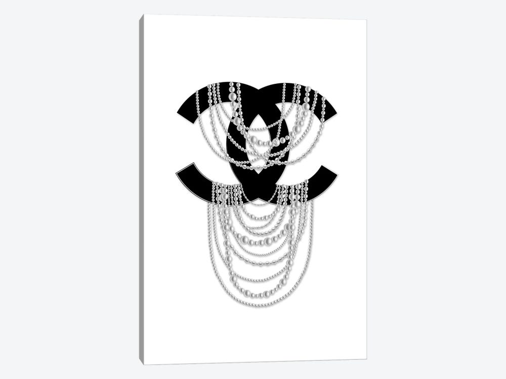 Logo Pearls by Martina Pavlova 1-piece Canvas Art Print