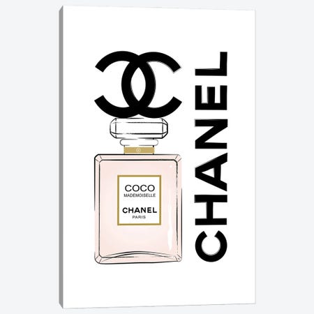 Coco Chanel Perfume Canvas Print #PAV715} by Martina Pavlova Canvas Art