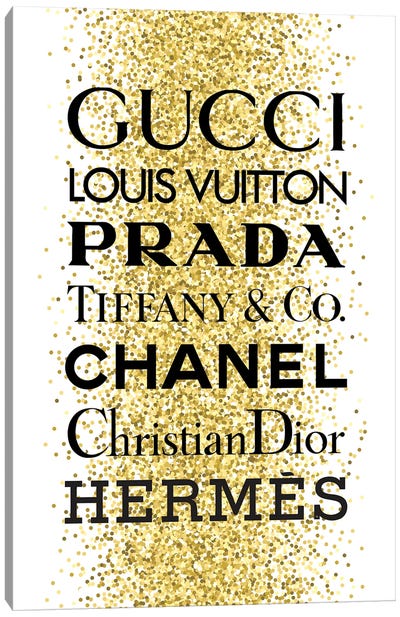 Sparkly Brands Canvas Art Print - Chanel Art