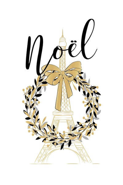 Paris Typography: Paris Noël by Martina Pavlova