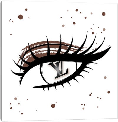 Louis Vuitton Eye Canvas Art Print - Make-Up
