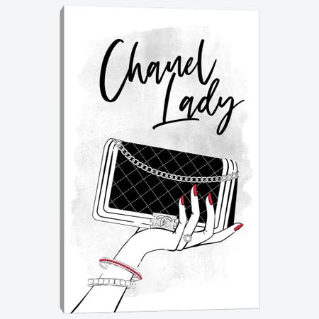 Hold My Chanel Canvas Print #PAV751} by Martina Pavlova Art Print
