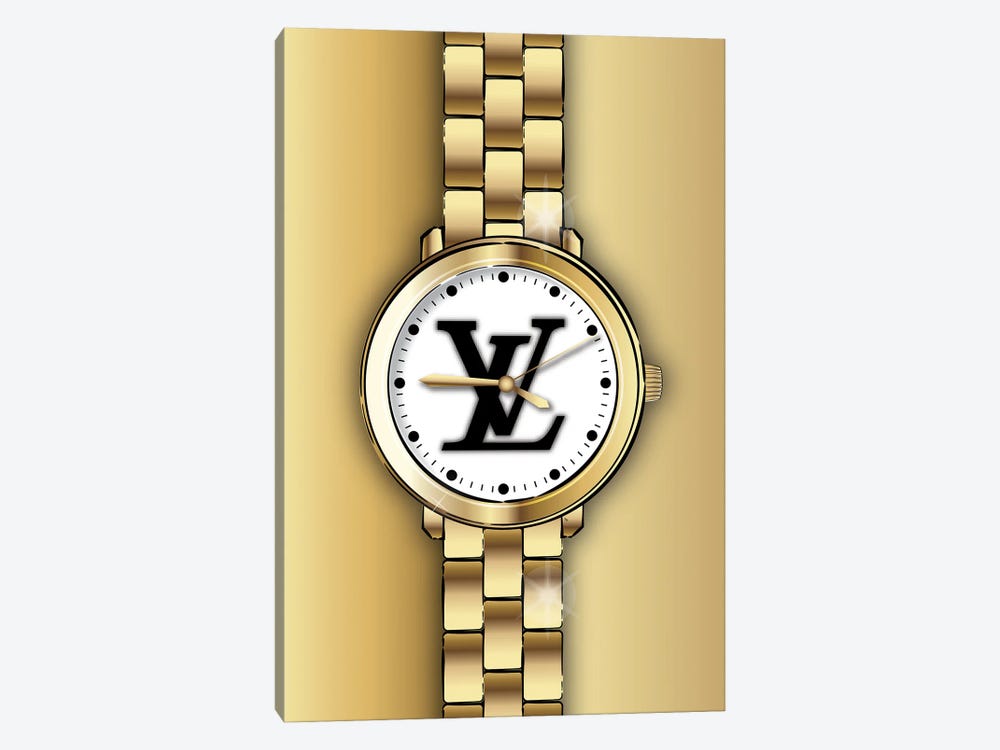 gold louis vuitton watch