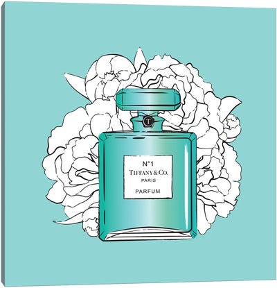 Tiffany's Perfume Setting Canvas Art Print - Martina Pavlova Fashion Brands