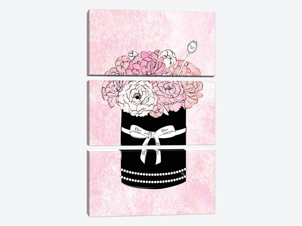 Flower Box Chanel by Martina Pavlova Fine Art Paper Poster ( Floral & Botanical > Flowers > Carnations art) - 24x16x.25