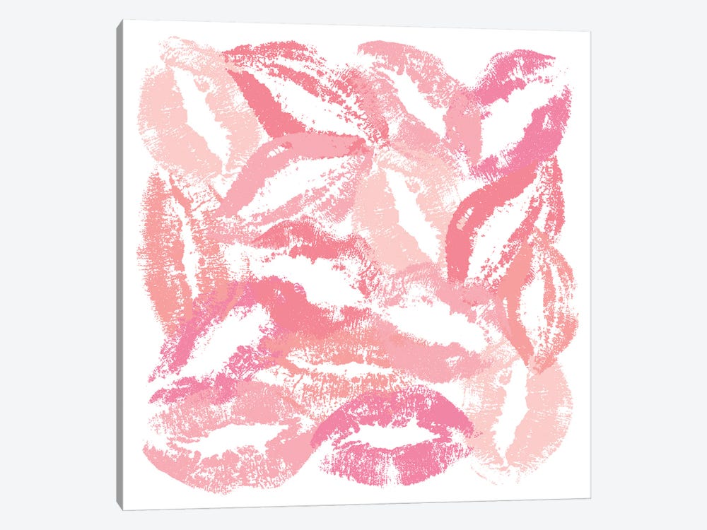 Pink Kisses by Martina Pavlova 1-piece Canvas Art
