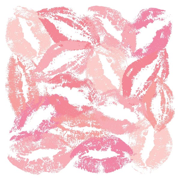 Lips: Pink Kisses by Martina Pavlova