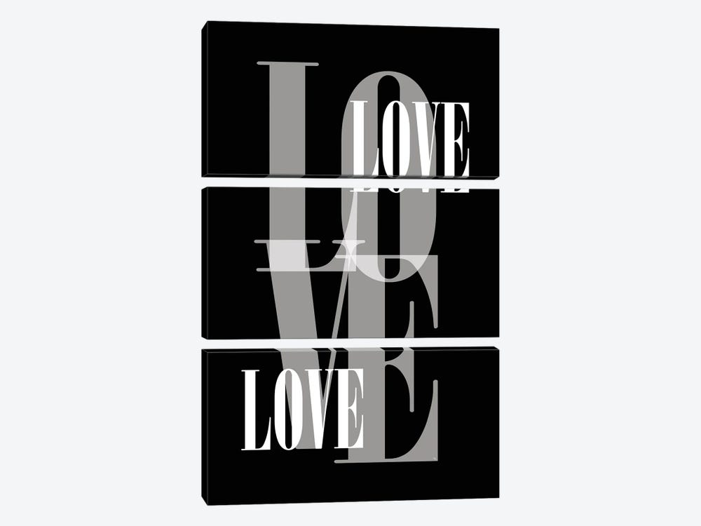 Black Love by Martina Pavlova 3-piece Art Print