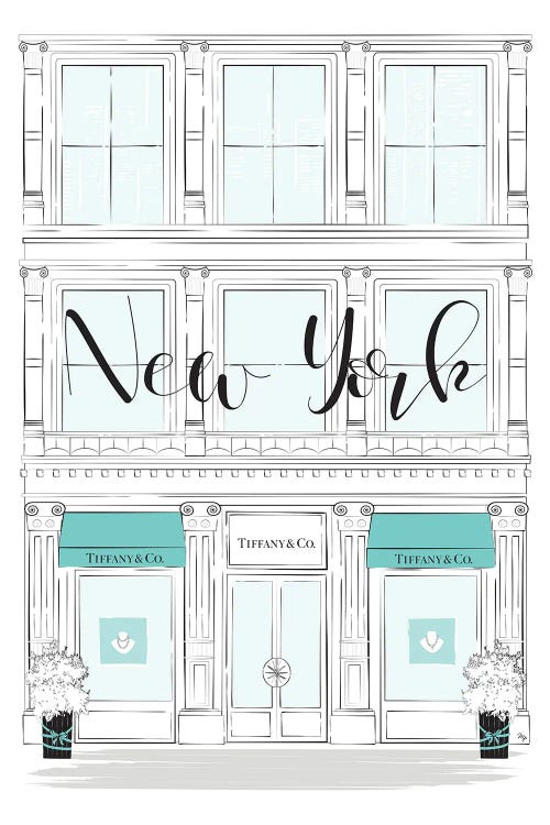 New York Tiffany Shop by Martina Pavlova wall art