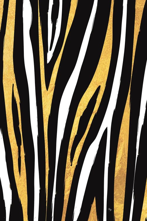 Golden Zebra by Martina Pavlova wall art