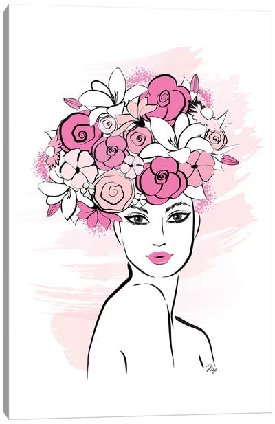 Flower Girl Canvas Art Print - Hair & Beauty Art