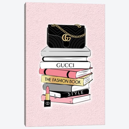 Gucci Book Stock Canvas Print #PAV796} by Martina Pavlova Canvas Wall Art