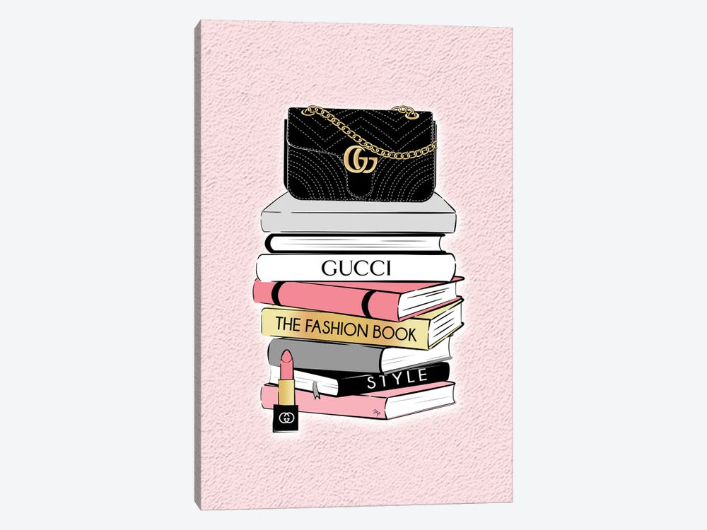 Gucci Book Stock by Martina Pavlova 1-piece Canvas Art