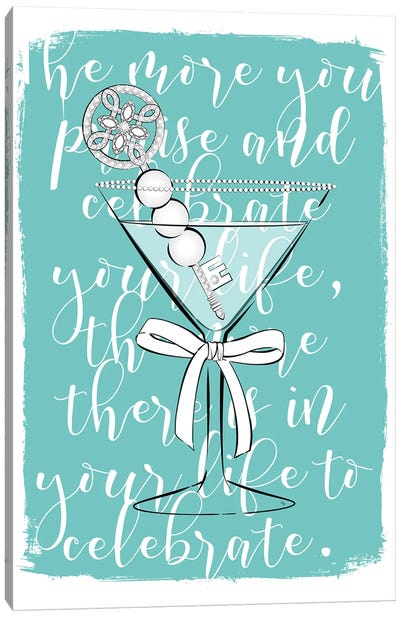 Tiffany's Cheers Canvas Art Print - Cocktail & Mixed Drink Art