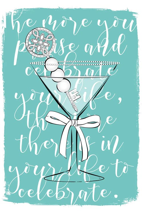 Tiffany's Cheers by Martina Pavlova wall art