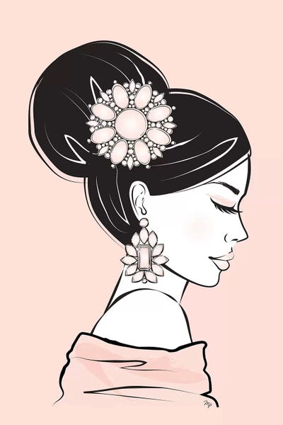 Women's Tops: Geisha I by Martina Pavlova