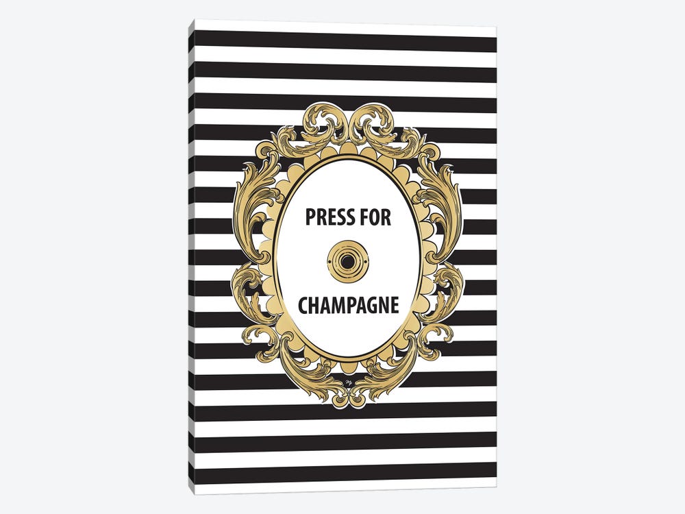 Champagne Button by Martina Pavlova 1-piece Art Print