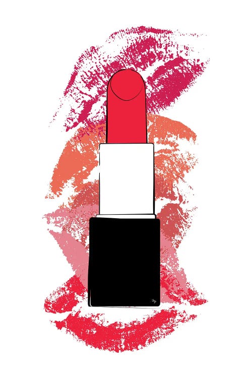 Red Lipstick by Martina Pavlova Fine Art Paper Poster ( Fashion > Hair & Beauty > Make-Up art) - 24x16x.25