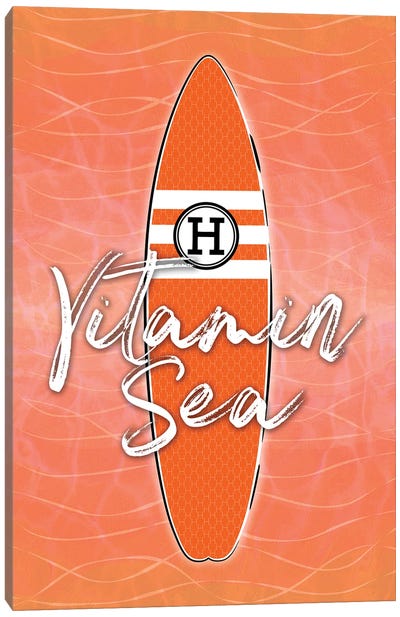 Hermes Surf Canvas Art Print - Surfing Art