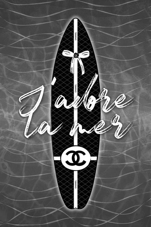 Surf In Style Poster - Chanel surfboard 