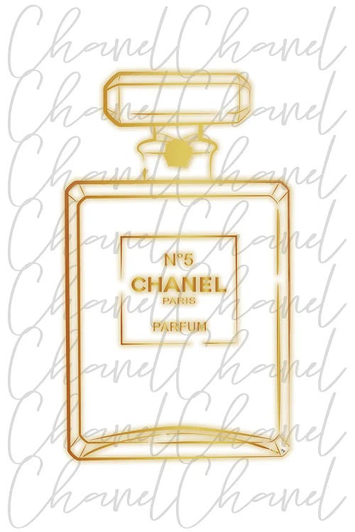 Chanel Perfume Illustration - Products, bookmarks, design