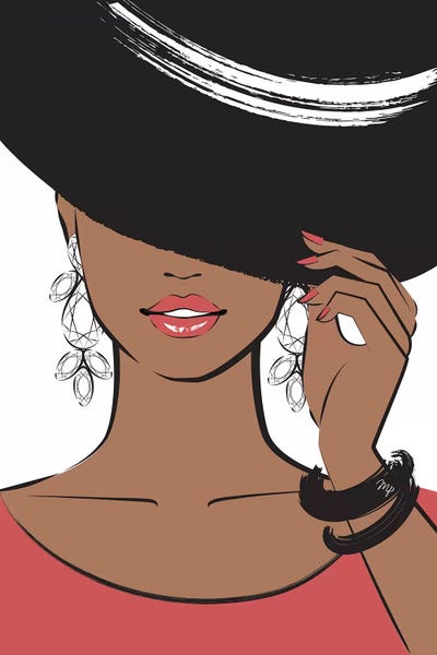 Women's Fashion: Hat Lady II by Martina Pavlova