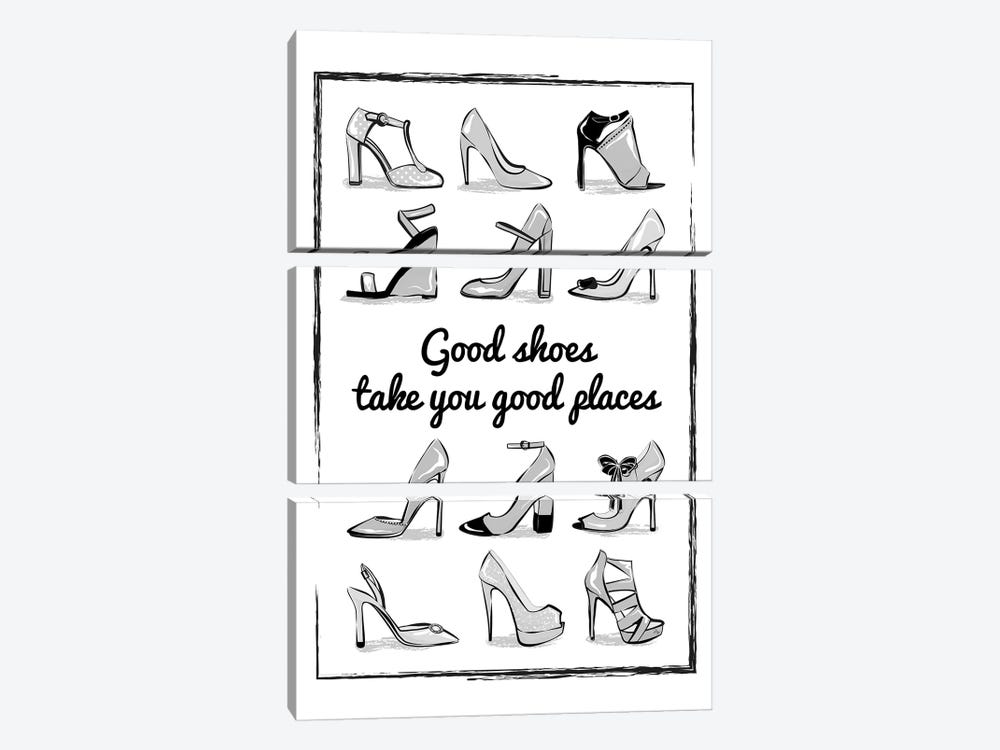 Heels Quote by Martina Pavlova 3-piece Art Print