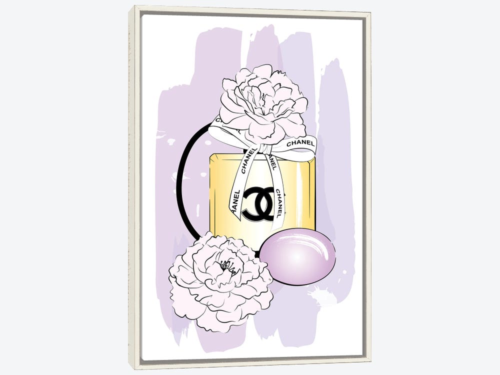 Martina Pavlova Large Canvas Art Prints - Purple Perfume ( Fashion > Hair & Beauty > Perfume Bottles art) - 60x40 in
