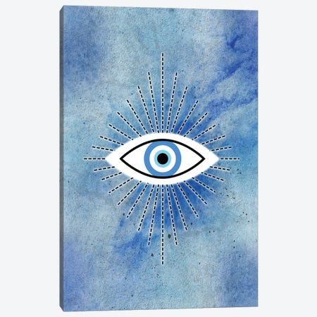 Evil Eye Canvas Print #PAV877} by Martina Pavlova Art Print