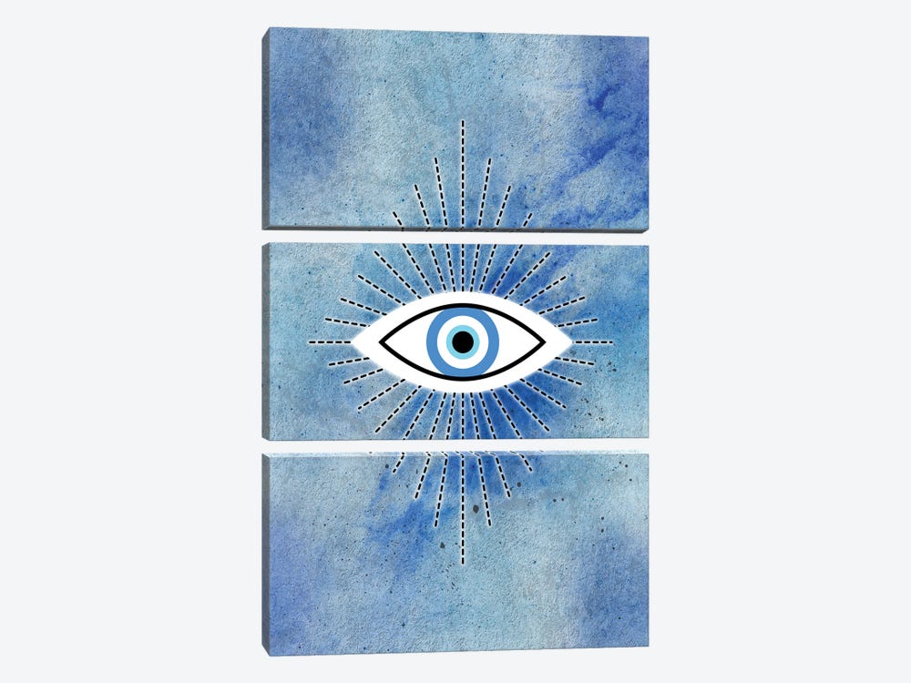Evil Eye by Martina Pavlova 3-piece Canvas Art Print
