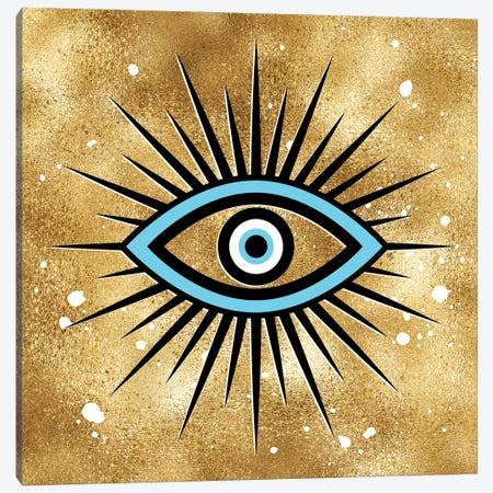 Golden Eye Canvas Print #PAV879} by Martina Pavlova Canvas Artwork