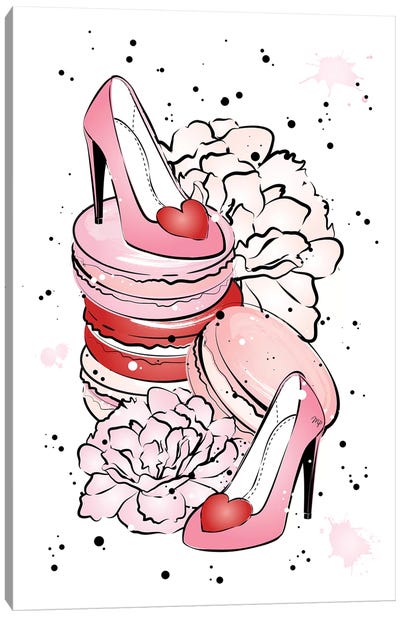 Love Shoes Canvas Art Print - Carnations