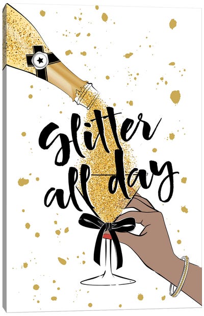 Glitter All Day Canvas Art Print - Martina Pavlova Food & Drinks