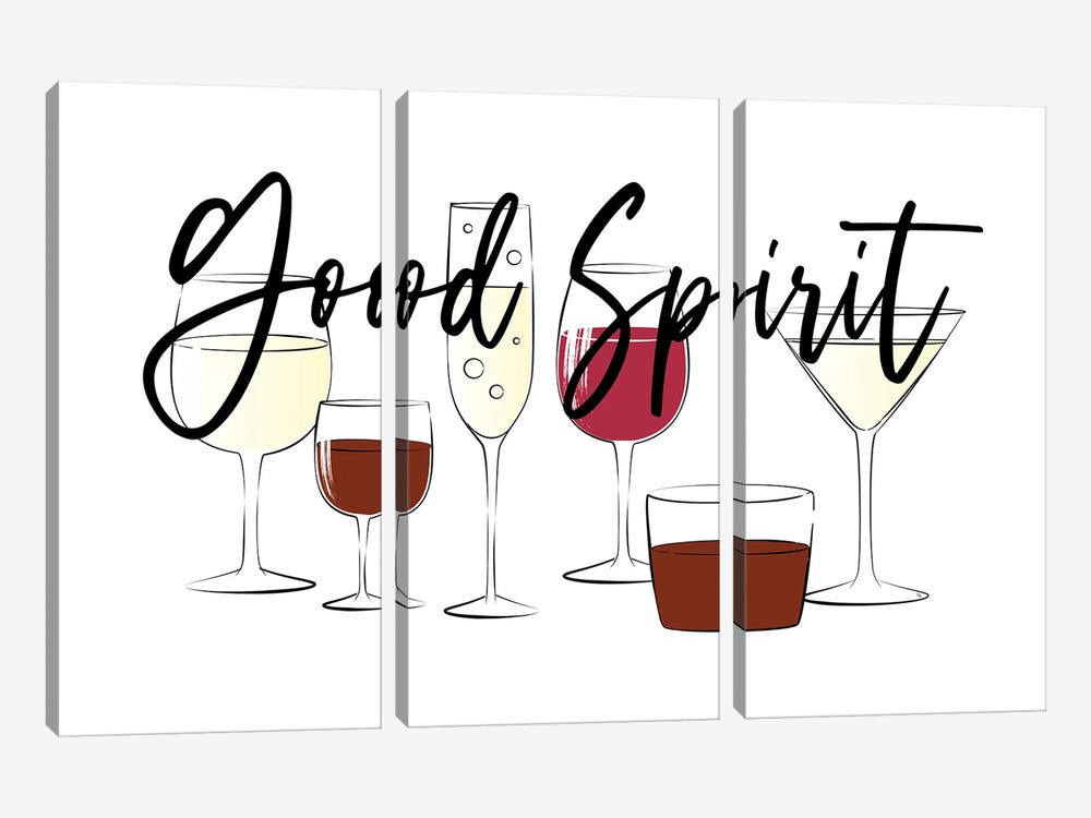 Good Spirit by Martina Pavlova 3-piece Canvas Art Print