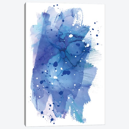 Blue Abstract Canvas Print #PAV901} by Martina Pavlova Canvas Artwork