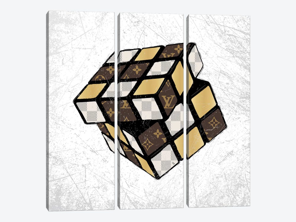 LV Cube 3-piece Canvas Artwork