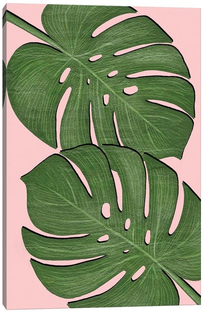 Exotic Leaf II Canvas Art Print - Monstera Art