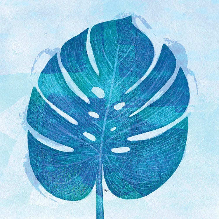 Blue Tropical Leaf II