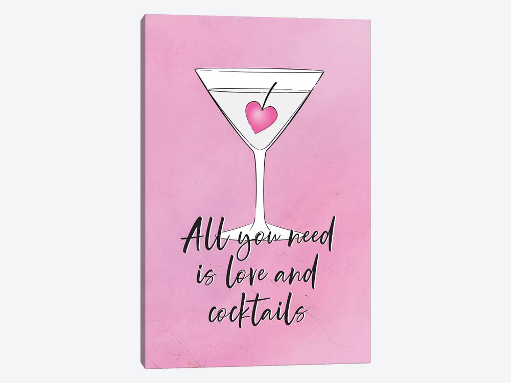 Love And Cocktails by Martina Pavlova 1-piece Canvas Wall Art