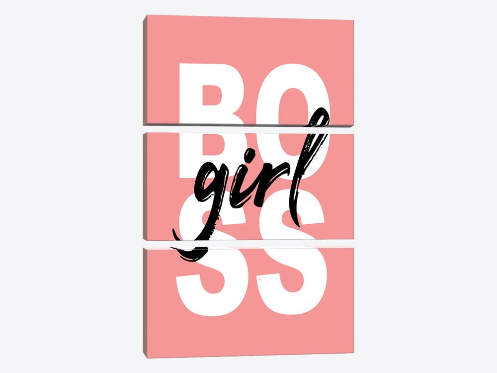 Big Girl Boss by Martina Pavlova 3-piece Canvas Wall Art